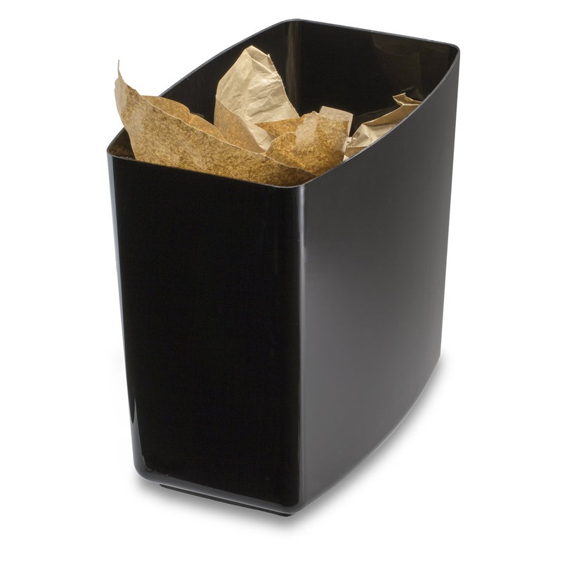 Officemate 2200 Series Executive Waste Basket, 20 Quart Capacity, 13.625 x 8.5 x 12.75 Inches, Black (22262) - Image 3